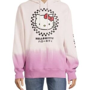 Bioworld X Sanrio Hello Kitty Pink Dip Dye Hoodie Sweatshirt Adult Sz Medium
